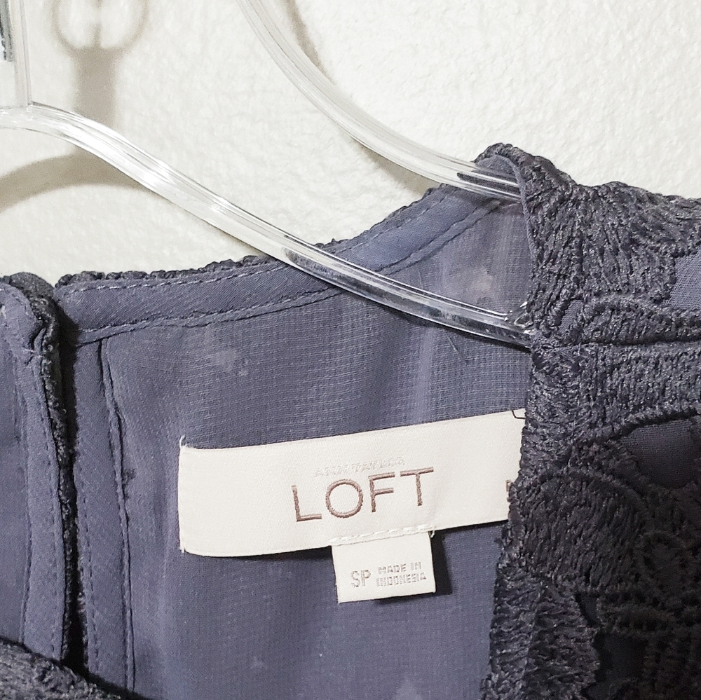 Loft floral embroidered sleeveless shell top - Picture 6 of 6